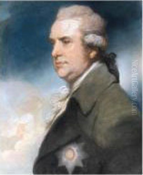 Portrait Of George, Earl Macartney, The First Ambassador To China Oil Painting by Ozias Humphrey