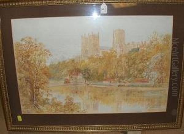 Durham Cathedral Oil Painting by Thomas Hunt