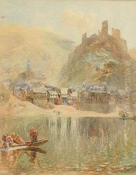 Castle On The Rhine Oil Painting by Alfred William Hunt