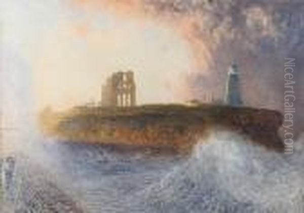 Tynemouth Oil Painting by Alfred William Hunt