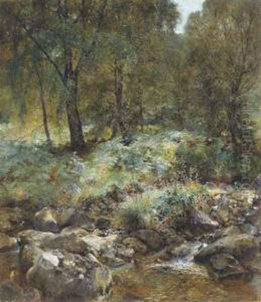 When The Leaves Begin To Turn Oil Painting by Alfred William Hunt