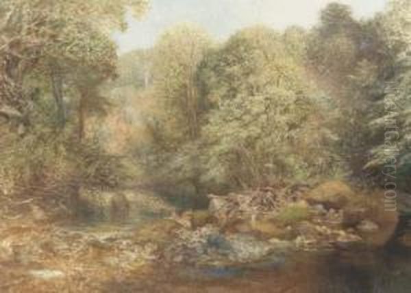 Rokeby, Yorkshire Oil Painting by Alfred William Hunt