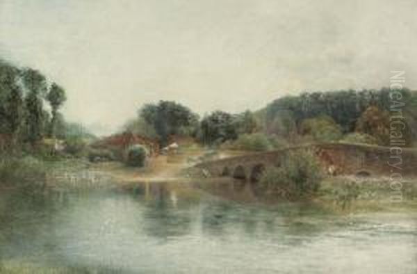 Early Morning: Sonning, Berkshire Oil Painting by Alfred William Hunt