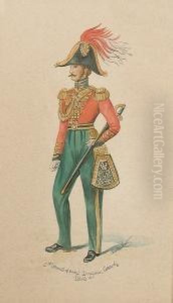 5th (princess Of Wales) Dragoon Guards, 1826 Oil Painting by Charles Hunt