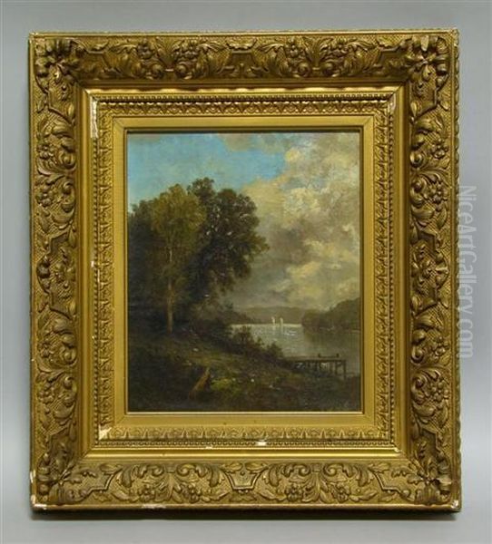 Landscape Oil Painting by Charles Day Hunt