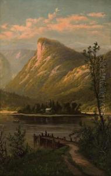 ''adirondacks - Mt. Macomb'' Oil Painting by Charles Day Hunt