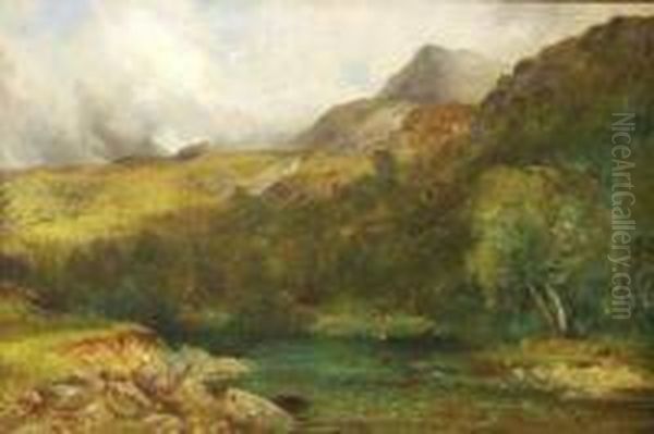 The Green Valle Oil Painting by Charles Day Hunt