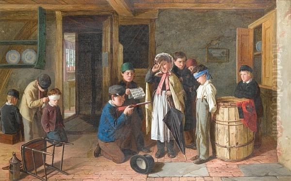 The Trial; The Execution Oil Painting by Charles, Hunt Jnr.