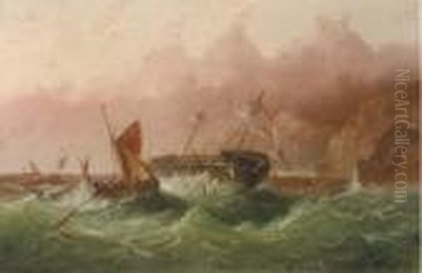 The Shipwreck Oil Painting by Millson Hunt