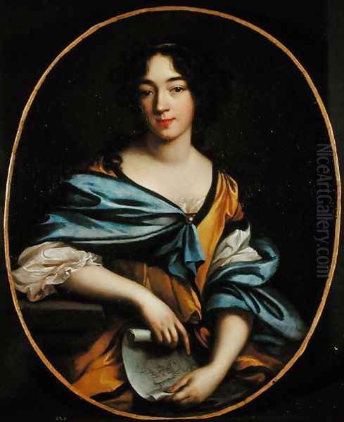 Self Portrait, 1672 Oil Painting by Elisabeth Sophie Cheron