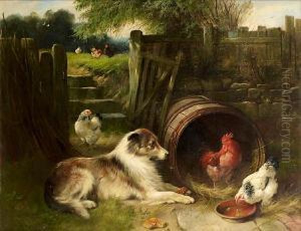 Unexpected Companions Oil Painting by Walter Hunt