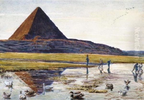 The Great Pyramid Oil Painting by William Holman Hunt