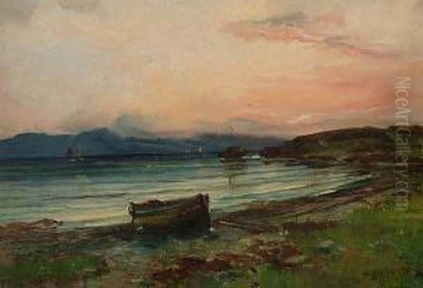 Loch Achray. Oil Painting by Colin Hunter