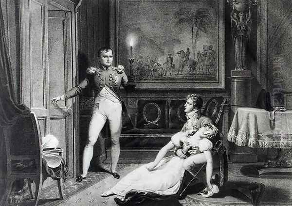 The Divorce of Napoleon I (1769-1821) and Josephine Tascher de la Pagerie (1763-1814) 30th November 1809 Oil Painting by Charles Abraham Chasselat