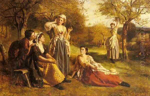 A Love Spell Oil Painting by George Frederick Chester