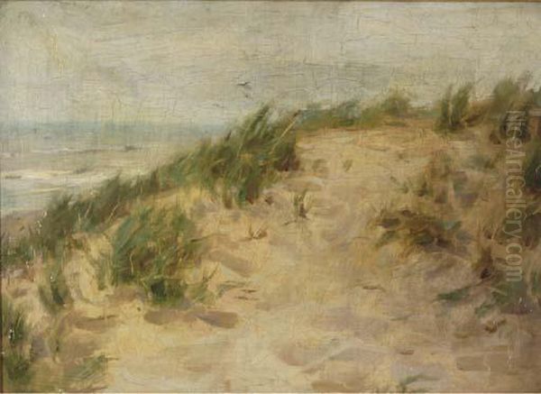 Sand Dunes At Katwyk, Holland Oil Painting by Frank Townsend Hutchens