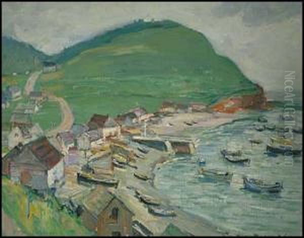 Fishing Village, Gaspe Coast by Frederick William Hutchison