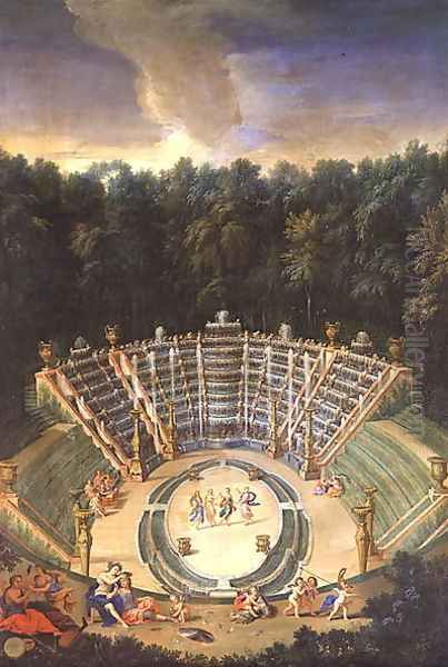 View of the Salle de Bal with a Performance of 'Rinaldo and Armida', 1688 Oil Painting by Jean II Cotelle