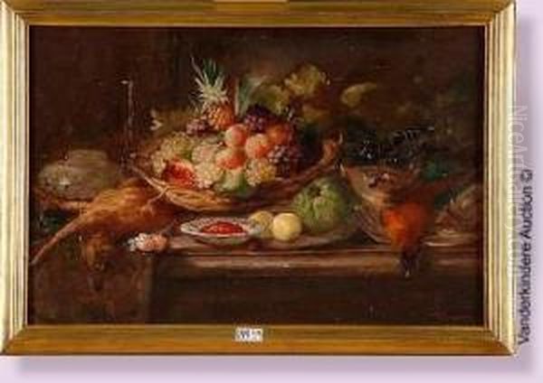 Nature Morte Aux Fruits Et Au Gibier Oil Painting by Francois-Joseph Huygens