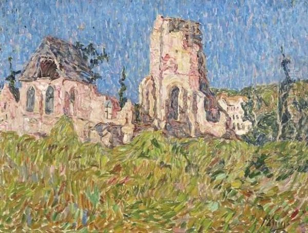 Ruines Te Elverdinge Oil Painting by Modest Huys