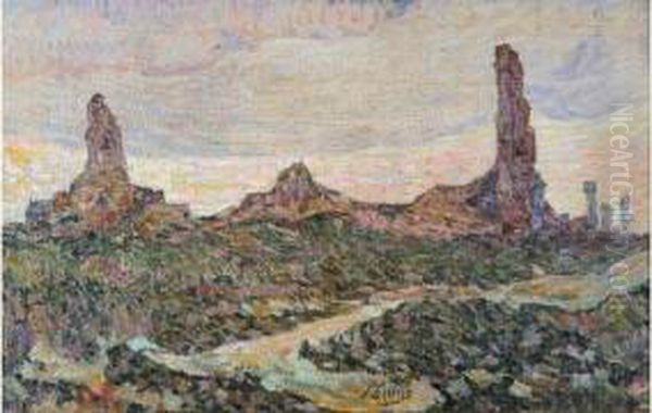 Ruines Te Dikkebusch (1919) Oil Painting by Modest Huys