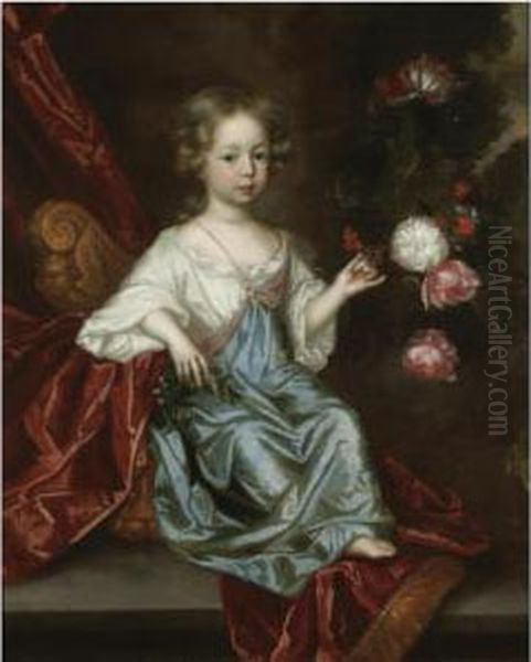 Portrait Of A Young Girl Oil Painting by Jacob Huysmans