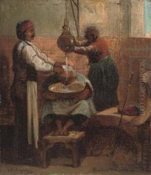 Barbier Armenica Oil Painting by Jan Baptist Huysmans