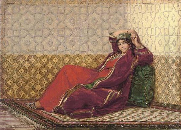 Odalisque Oil Painting by Jan Baptist Huysmans