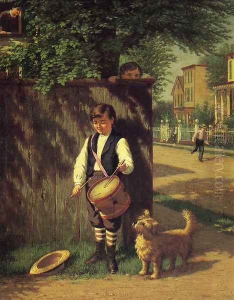 Little Drummer Boy Oil Painting by Samuel S. Carr