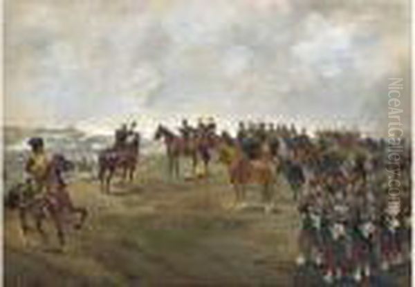 Une Scene De La Guerre De Crimee Oil Painting by Georges-Louis Hyon