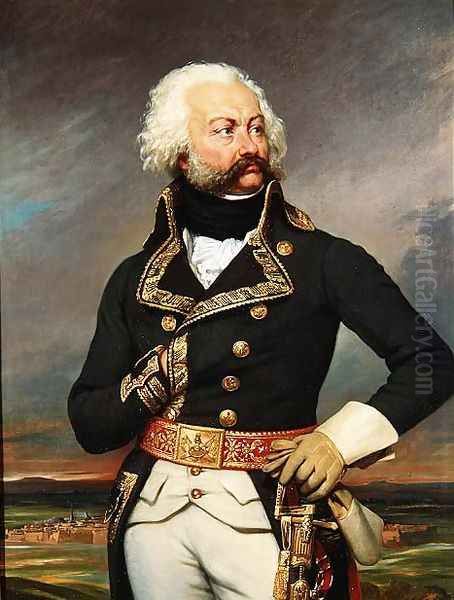 General Adam Philippe (1740-93) Count of Custine Oil Painting by Joseph-Desire Court