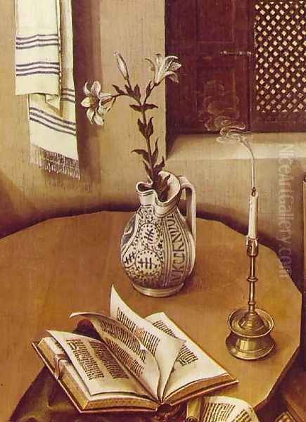 Merode Altarpiece (detail) Oil Painting by Robert Campin