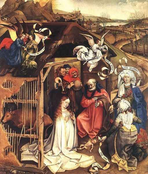 The Nativity Oil Painting by Robert Campin