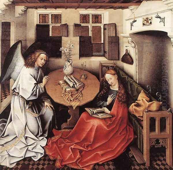 Annunciation Oil Painting by Robert Campin