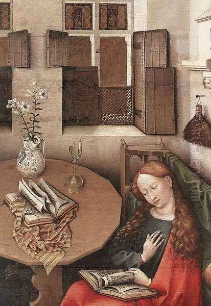 Annunciation (detail) Oil Painting by Robert Campin