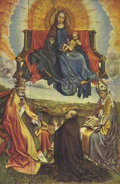 Holy Virgin in the glory Oil Painting by Robert Campin