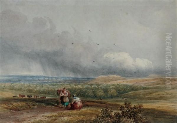 The Approaching Squall Oil Painting by Joseph Murray Ince