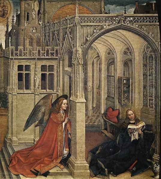 Annunciation 2 Oil Painting by Robert Campin