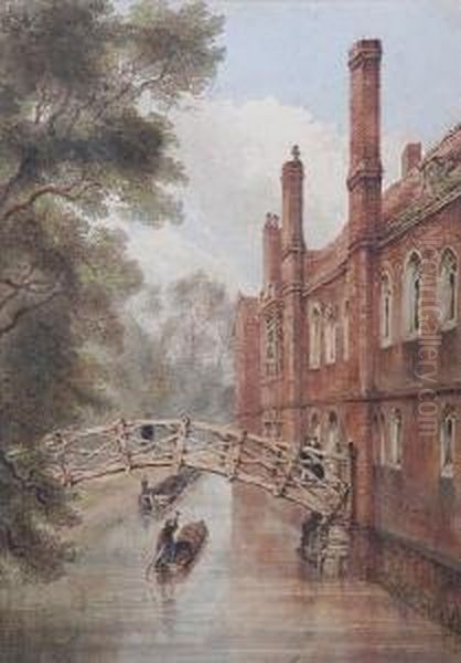 Queen's College, Cambridge Oil Painting by Joseph Murray Ince