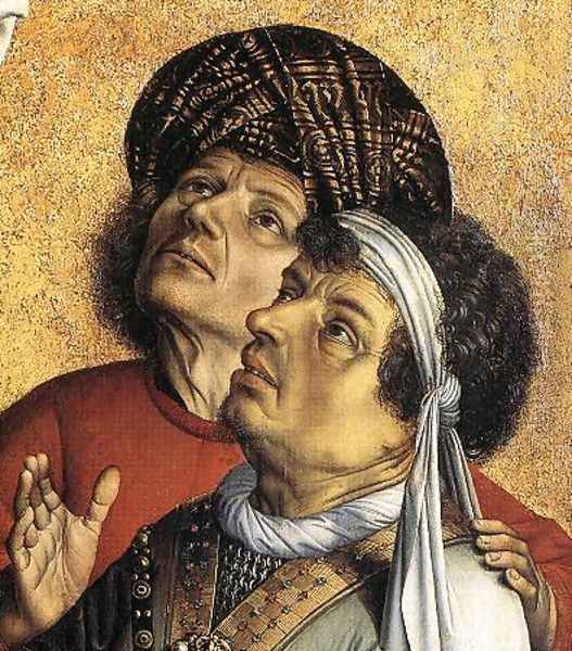 The thief Gesinas in the cross (detail) Oil Painting by Robert Campin