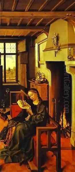 St Barbara 1438 Oil Painting by Robert Campin