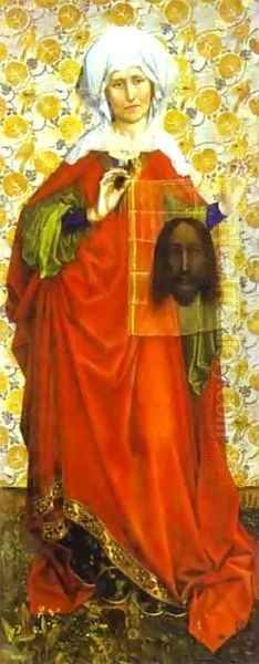 St Veronica 1430 Oil Painting by Robert Campin