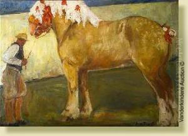 Cheval De Concours Oil Painting by Domien Ingels