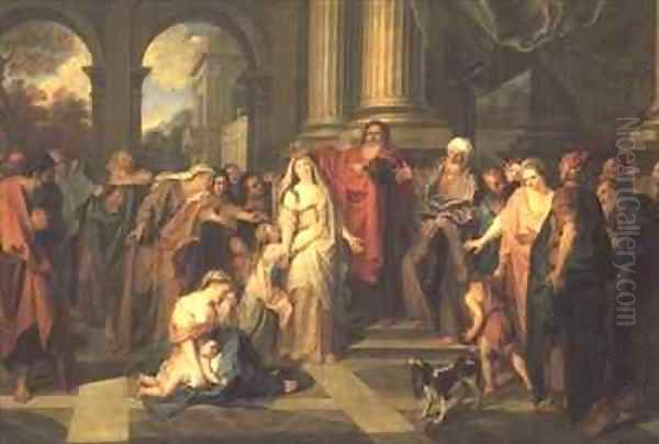 Susanna Accused of Adultery Oil Painting by Antoine Coypel