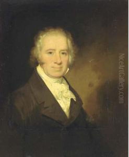 Portrait Of The Artist's Father Oil Painting by Henry Inman