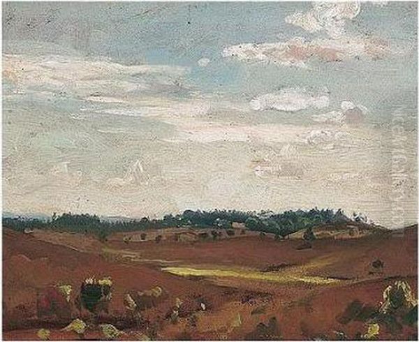 Landscape With Clouds Oil Painting by James Dickson Innes