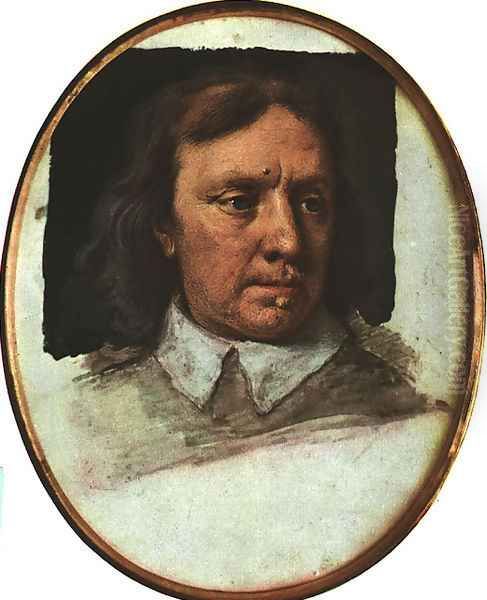 Portrait of Oliver Cromwell 1657 Oil Painting by Samuel Cooper