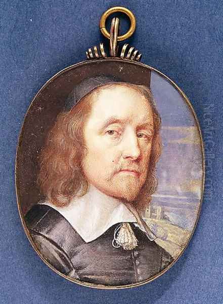 Portrait of Inigo Jones (1573-1652) Oil Painting by Samuel Cooper