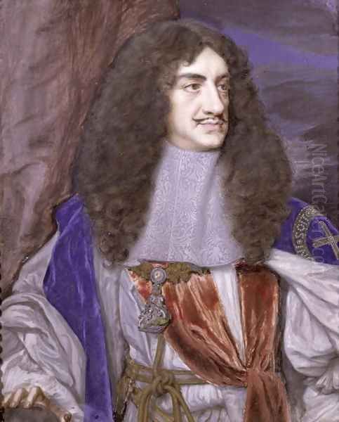 Charles II Oil Painting by Samuel Cooper