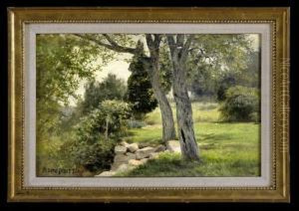 Summer Landscape Oil Painting by Albert B. Insley